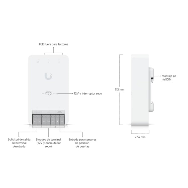 Acceso a Puertas Ubiquiti Kit de Inicio G3 con Hub y Lector NFC