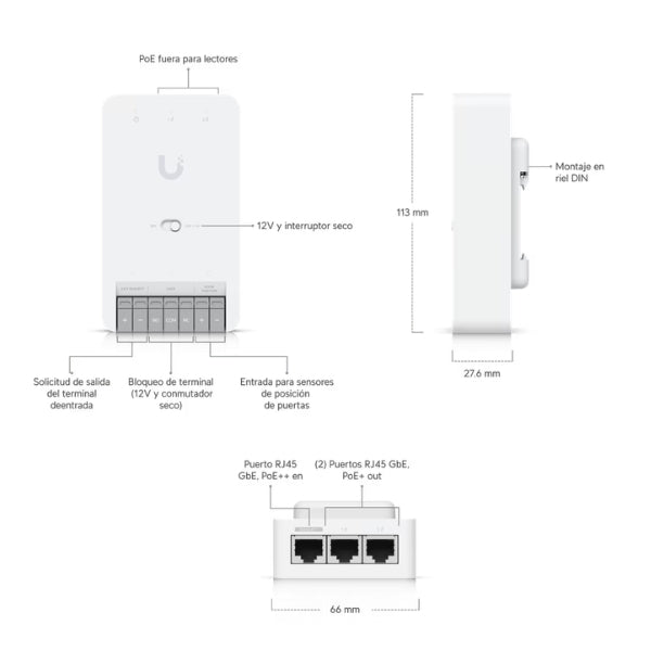 Acceso-a-Puertas-Ubiquiti-UniFi-Access-Door-Hub-Mini