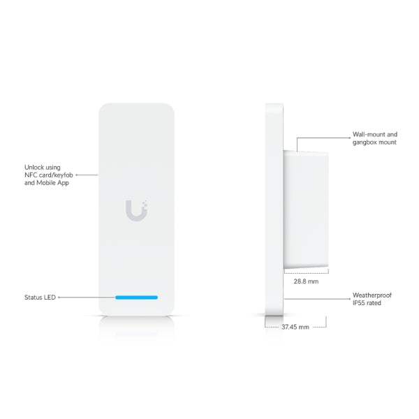 Acceso-a-Puertas-Ubiquiti-UniFi-Access-Ultra-Reader