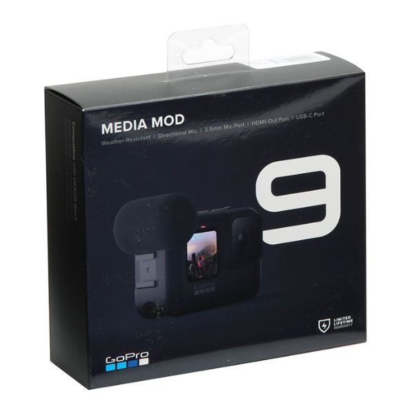 Accesorio GoPro Media Mod para HERO9 Black y HERO10 Black – Micrófono Direccional y Puertos Multimedia – ADFMD-001