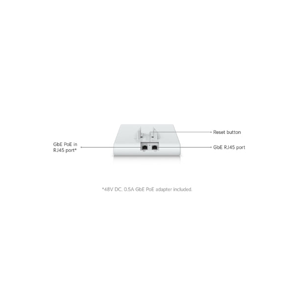 Access-Point-Ubiquiti-UniFi-U6-Mesh-Pro-WiFi-6-Dual-Band-IPX6-PoE-para-Interior-Exterior