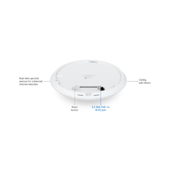Access-Point-Ubiquiti-UniFi-U7-Pro-Max-WiFi-7-Tri-Band-2,5GbE-PoE+Cobertura-160-m²