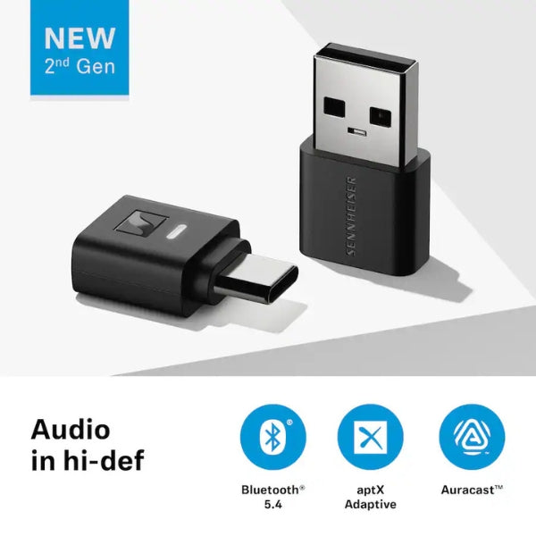 Adaptador-Sennheiser-BTD-700-Bluetooth-USB-Dongle-aptX-Lossless-Auracast-Plug-&-Play-Audio-Transmitter-for-Headphones-Black