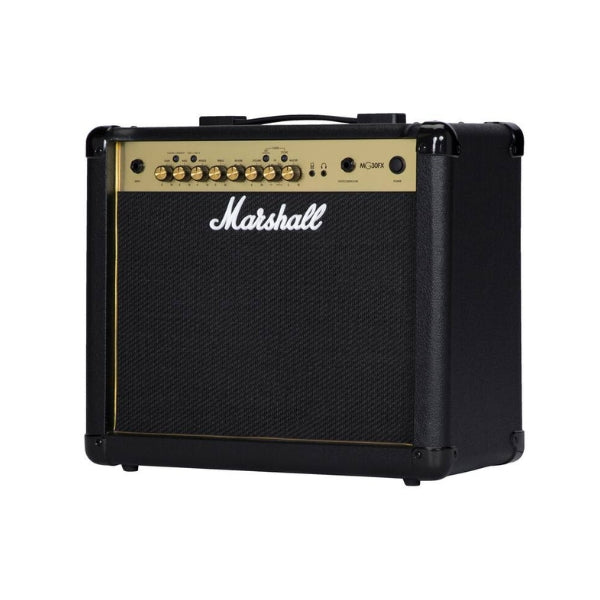 Amplificador-combo-para-guitarra-Marshall-MG30GFX-30W-1x10”-con-efectos-digitales-y-ecualizador-de-3-bandas-Negro