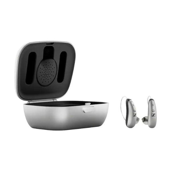Aparato-auditivo-Sennheiser-All-Day-Clear-OTC-autoajustable-para-pérdida-auditiva-leve-a-moderada-con-uso-todo-el-día-y-Bluetooth-Gris