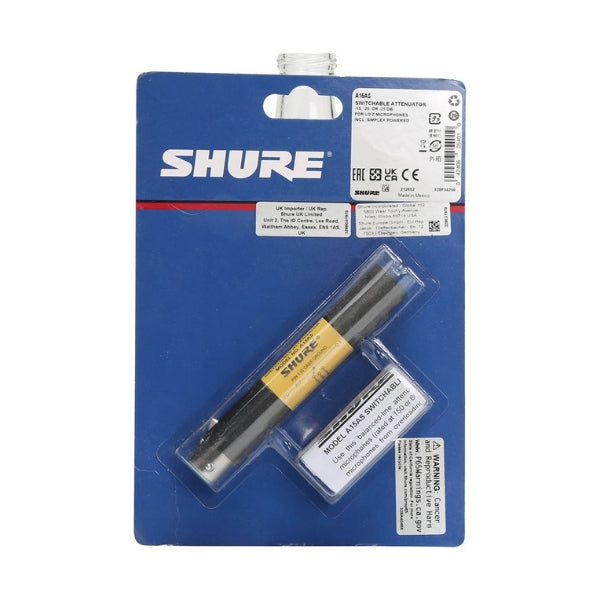 Atenuador-conmutable-Shure-A15AS-152025-dB,-pasa-phantom-power