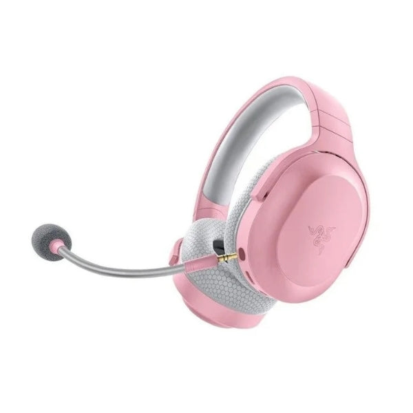 Audífono - Gaming - Razer - Barracuda - X - Inalámbrico - 2.4GHz - Bluetooth - 5.2 - Microfono - Desmontable - 7.1 - Rosado-diagonal