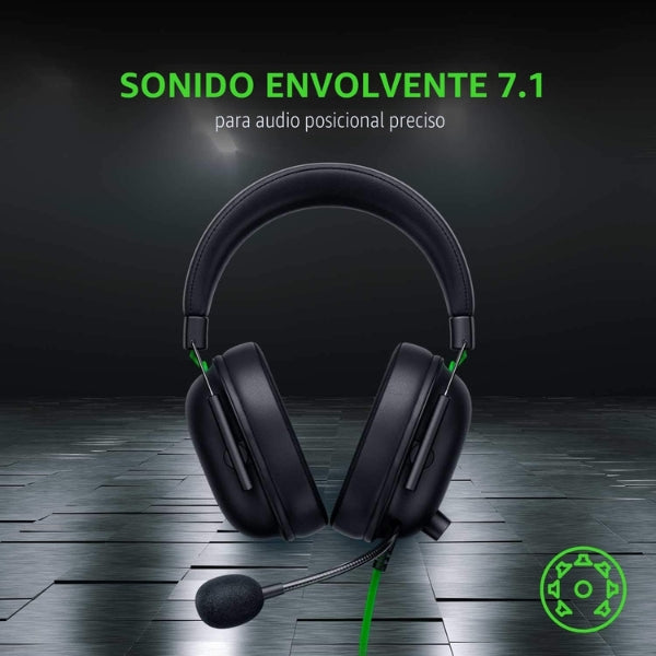 Audífono - Gaming - Razer - BlackShark - V2 - X - 3.5mm - Multiplataforma - 7.1 - Surround - Microfono - HyperClear - Negro - RZ04-03240100-R3U1-