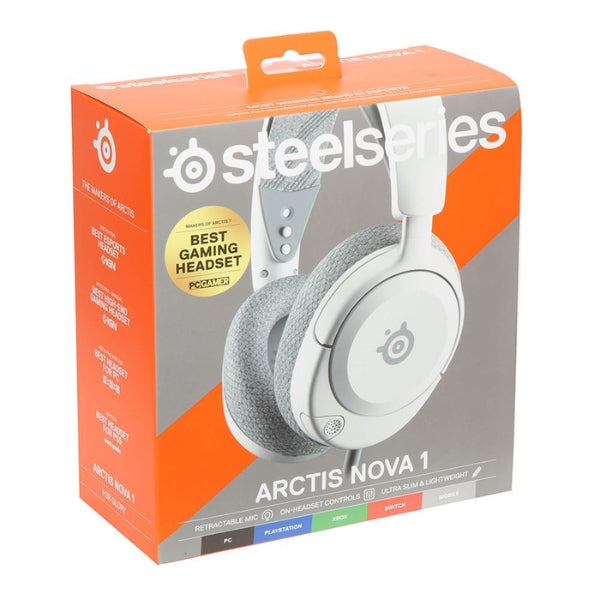 Audífono - Gaming - SteelSeries - Arctis - Nova - 1 - Multi - System - Cableado - 3.5mm - Hi - Fi - 360 - Spatial - Audio - Noise - Cancelling - Mic - 40mm - 61607