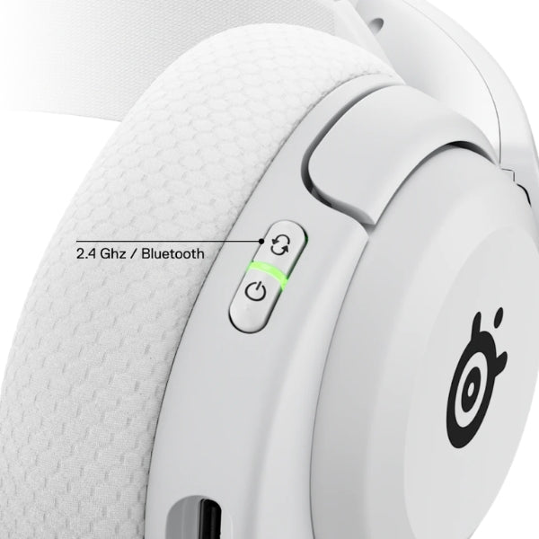 Audífono - Gaming - SteelSeries - Arctis - Nova - 5 - PC - Wireless - Inalámbrico - Bluetooth - 5.3 - 2.4GHz - USB-C - 40mm - 60 - Horas - 61671 - Blanco