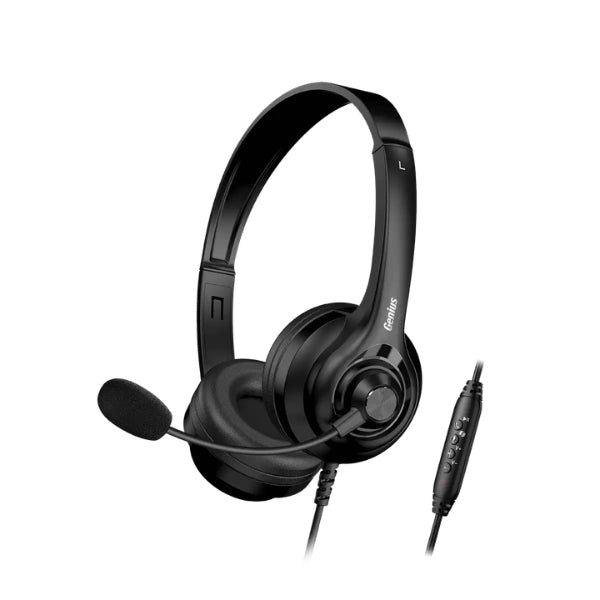 Audífono - Genius - HS-220U - USB-C - Diadema Ajustable - Micrófono Omnidireccional - 40mm - Negro - 31710032401