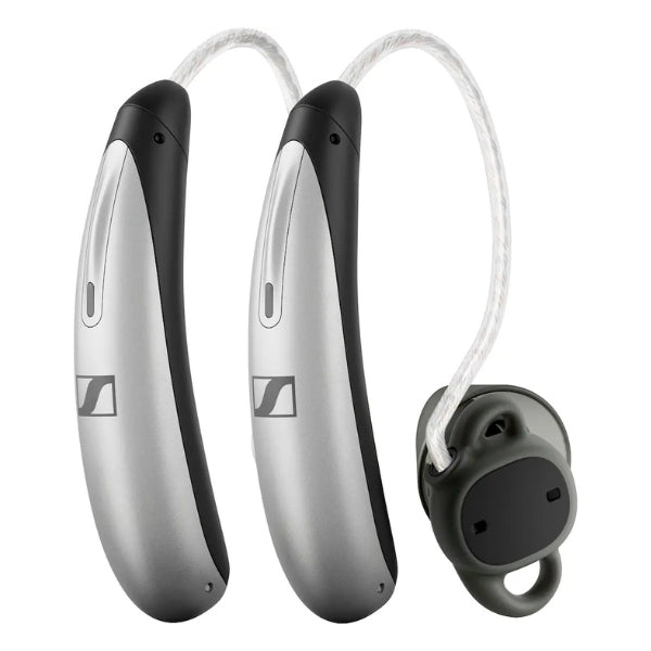 Audífono-OTC-Sennheiser-All-Day-Clear-Slim-–-Self-Fitting-Hearing-Aid,-All-Day-Wear-&-Bluetooth-Gray