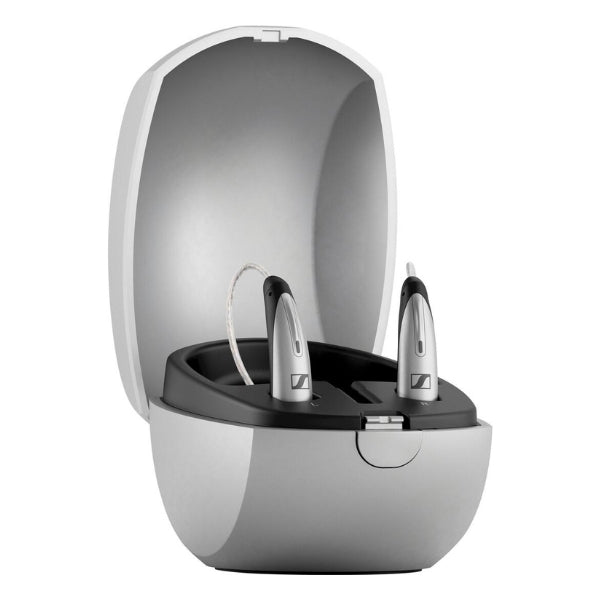 Audífono-OTC-Sennheiser-All-Day-Clear-Slim-–-Self-Fitting-Hearing-Aid,-All-Day-Wear-&-Bluetooth-Gray