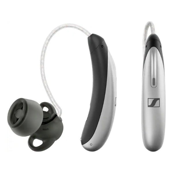 Audífono-OTC-Sennheiser-All-Day-Clear-Slim-–-Self-Fitting-Hearing-Aid,-All-Day-Wear-&-Bluetooth-Gray
