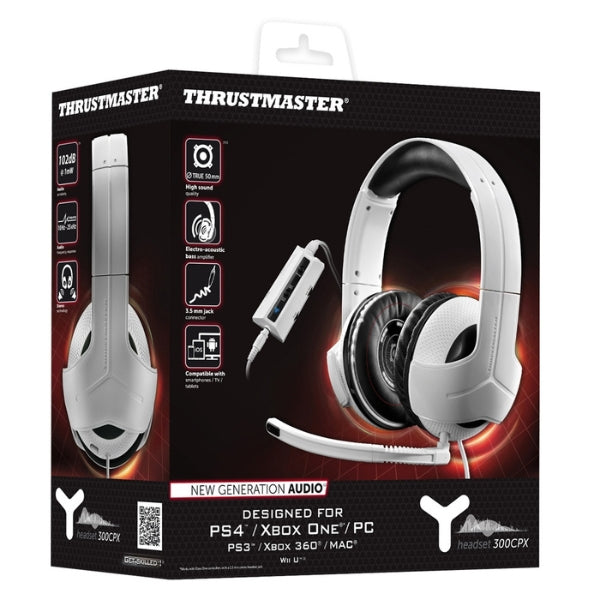 Audífonos-Gamer-Thrustmaster-Universal-Y-300CPX-USB-Drivers-50mm-Neodymium-Micrófono-Desmontable-4060077-Blanco-Negro