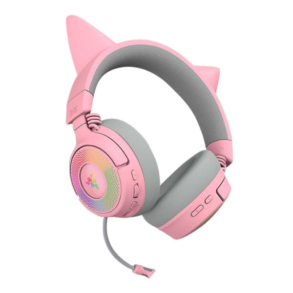Audífonos Gaming Razer Kraken Kitty V3 Pro RGB Inalámbricos - Quartz