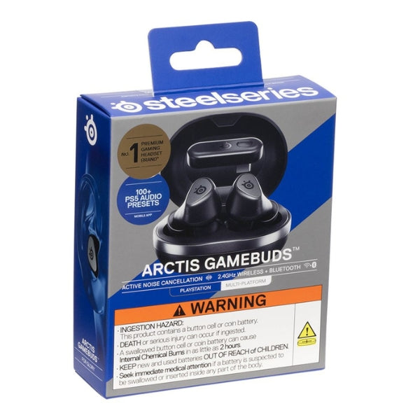 Audífonos - Gaming - SteelSeries - Arctis - GameBuds - True - Wireless - PlayStation - Earbuds - Bluetooth - RF - 20Hz-20KHz - 40 - Horas - 61706 - Blanco