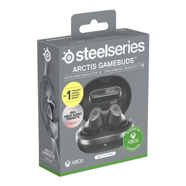 Audífonos - Gaming - SteelSeries - Arctis - GameBuds - Xbox - Wireless - Earbuds - Bluetooth - 5.3 - 2.4GHz - ANC - IP55 - 40 - Horas - 61707 - Negro