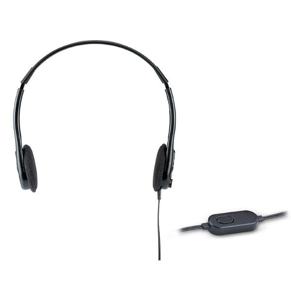 Audifonos-Genius-HS-200C-Ajustables-peso-liviano-57-gramos-2-conectores-de-3.5mm-Color-Negro-front