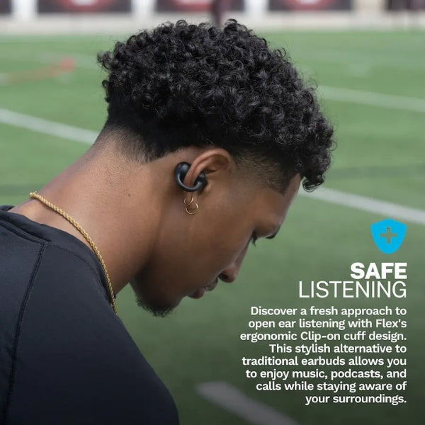 Audífonos-JLab-Flex-Open-Clip-True-Wireless-Bluetooth-Open-Ear-Negro