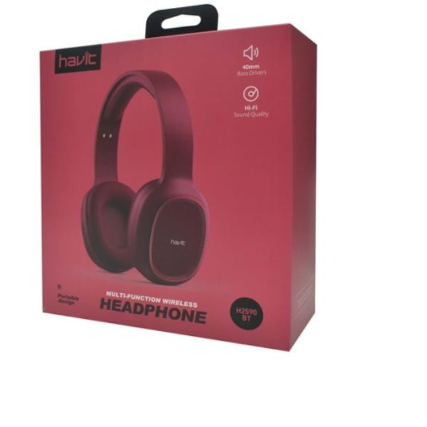 Audifonos-Microfono-Havit-H2590BT-Pro-Inalambrico-Bluetooth-5.1-40mm-AUX-Tarjeta-TF-Radio-Rojo-Vista_3