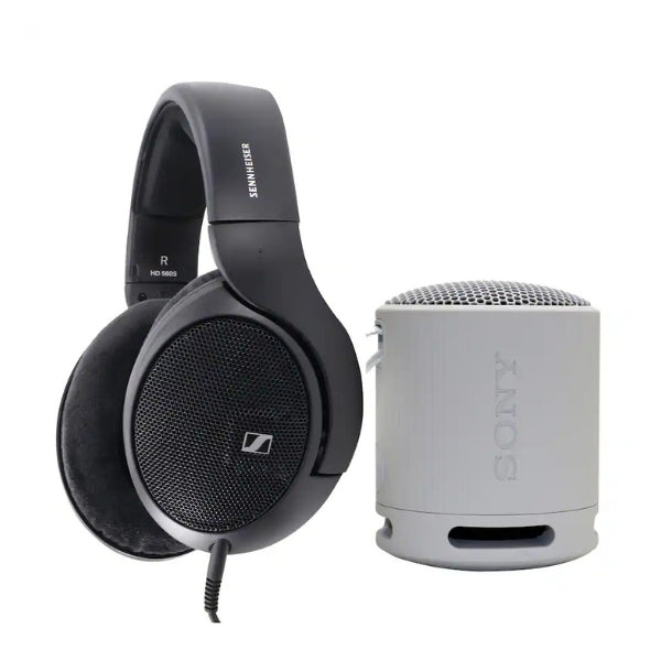Audífonos-Sennheiser-HD-560S-Abiertos-de-Alto-Rendimiento-con-Parlante-Sony-XB100-Negro