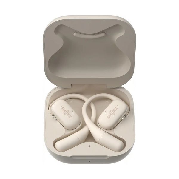 Audífonos-Shokz-OpenFit-True-Wireless-Bluetooth-Open-Ear-Beige