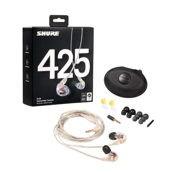 Audífonos-in-ear-Shure-SE425-PRO-con-cable-Transparente