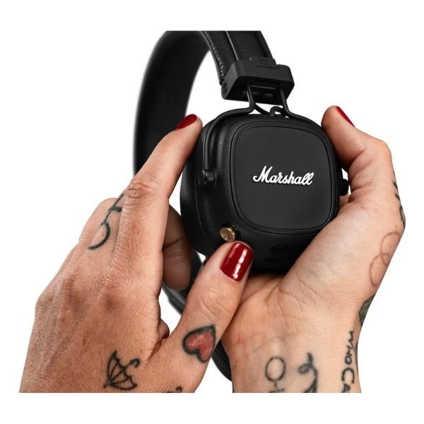 Audífonos-inalámbricos-Marshall-Major-IV-Bluetooth-On-Ear-con-micrófono-y-batería-de-80-horas-Negro