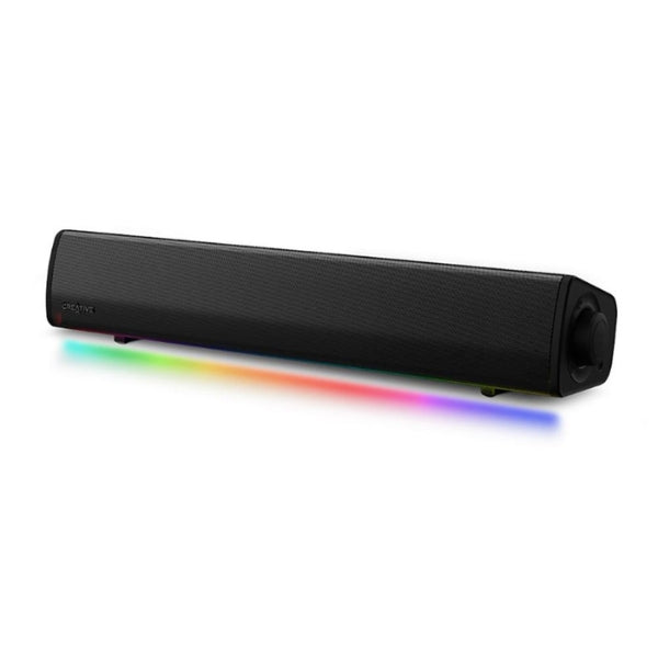 Barra - de - Sonido - Gaming - Creative - Sound - Blaster - GS3 - Compact - RGB - Bluetooth - USB - Type-C - 3.5mm - 24W - 51MF8465AA000 - Negro