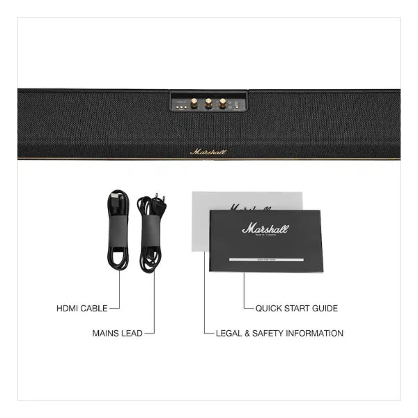 Barra-de-sonido-Marshall-Heston-120-5,1,2-Dolby-Atmos-y-DTSX-con-subwoofer-integrado-Negro