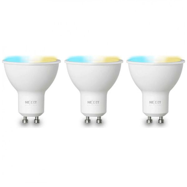 Bombilla-Nexxt-LED-Inteligente-Wi-Fi-110V-GU10_NHB-W310_Blanco-Regulable_Empaque-3-Unidades-_1