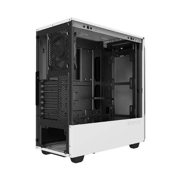 Case gaming GameMax Paladin/ Mid Tower/ E-ATX/ 1x Fan ARGB/ Vidrio Templado/ Blanco