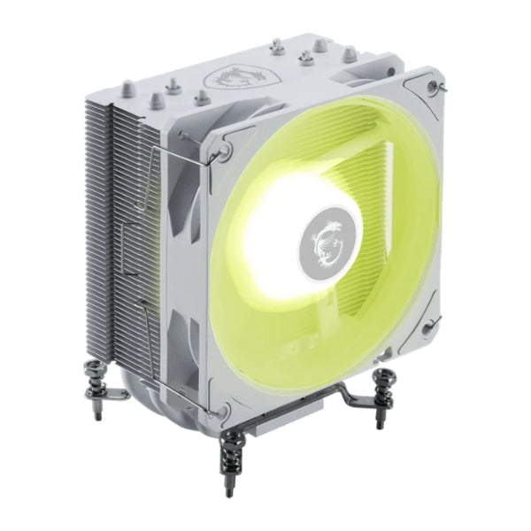 CPU Cooler - MSI - MAG - COREFROZR - AA13 - Torre - 4 - Heatpipes - TDP - 240W - ARGB - Intel - LGA1700 - LGA1851 - AMD - AM4 - AM5 - Blanco