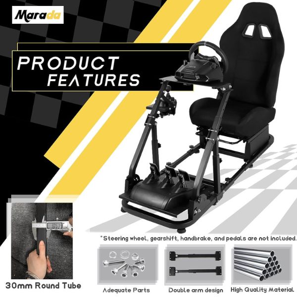 Cabina-Marada-Racing-con-asiento-negroecontenido