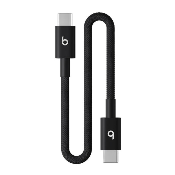 Cable - Beats - USB-C to USB-C - Woven Short - 20 cm - Bolt Black - MEQ94LLA