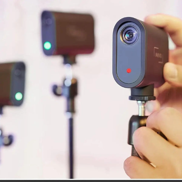 Cámara Digital Logitech Mevo Start (Paquete de 3), Full HD 1080p, Lente 3.6mm, Streaming en Vivo, Batería 6h, Control por App, Negro