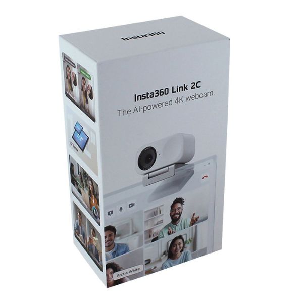 Cámara Web Insta360 Link 2C 4K Blanca para PC y Mac – LINK 2C STND ED WHT