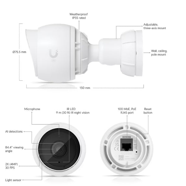 Cámara-de-Seguridad-Ubiquiti-UVC-G5-OutdoorIndoor-2K-resolución