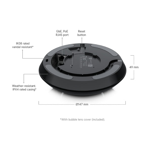 Cámara-de-Seguridad-Ubiquiti-UniFi-AI-360-2K-360°-Fisheye-IR-IPX4-PoE-Detección-Inteligente