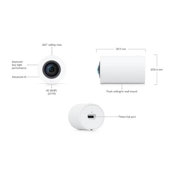 Cámara-de-Seguridad-Ubiquiti-UniFi-AI-Theta-Pro-360°-Lens