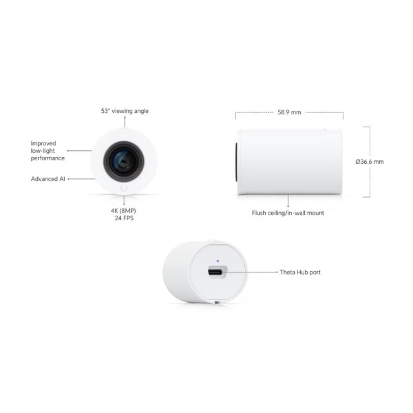 Cámara-de-Seguridad-Ubiquiti-UniFi-AI-Theta-Pro-Long-Distance-Lens