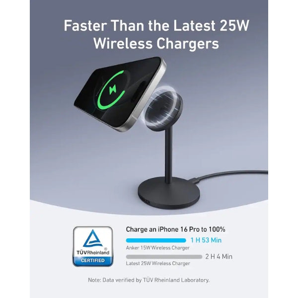 Cargador-Inalámbrico-Anker-MagGo-Wireless-Charger-Stand-Negro
