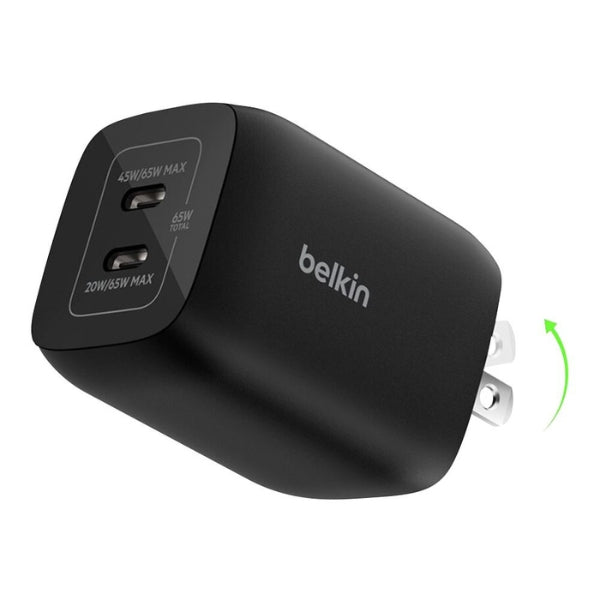 Cargador-de-Pared-Dual-USB-C-65W-para-Nintendo-Switch-2-ENA007DQBK-Color-Negro