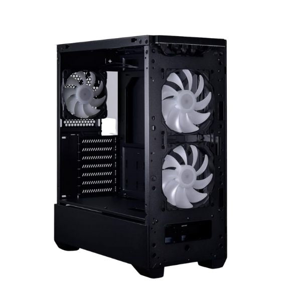 Case-Gaming-LIAN-LI-ATX-RGB-LANCOOL-205-MESH-CX-con-flujo-de-aire-para-PC-panel-frontal-3-ventiladores-ARGB-PWN-puerto-USB-C-Negro-diagonal2