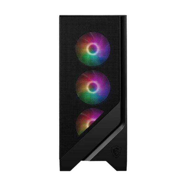 Case - MSI - Gaming - MAG - Forge - 120A - Airflow - Mid - Tower - ATX - Vidrio - Templado - RGB - 6x - Fan - 120mm - USB - 3.2 - Negro-front