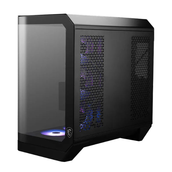 Case - MSI - MAG - PANO - 120R - PZ - Mid - Tower - ATX - Vidrio - Templado - ARGB - USB - Type-C - Negro-lateral