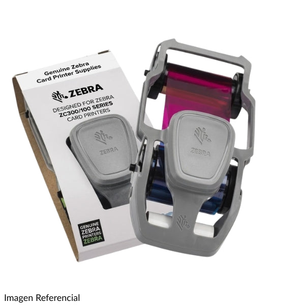 Cinta Ribbon - Zebra 800300-563LA - YMCKLL - Para ZC300 - 200 Impresiones - Color con Overlay UV-portada