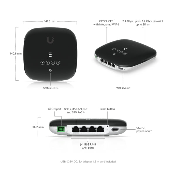 Cloud-Gateways-Ubiquiti-UniFi-UFiber-Wi-Fi-6-GPON-CPE