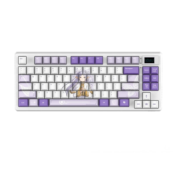 Combo - Gaming - MSI - Frieren - Edition - Teclado - Mecánico - TKL - Mouse - Inalámbrico - RGB - 6400DPI - Mousepad - Blanco-teclado